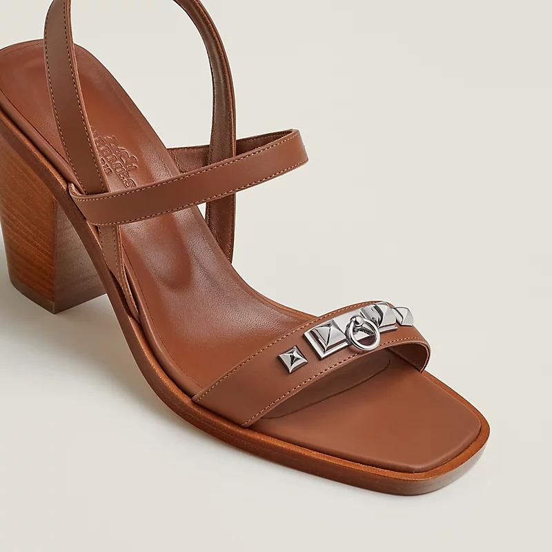 Giày Hermes Ivresse 65 Sandal Nữ Nâu